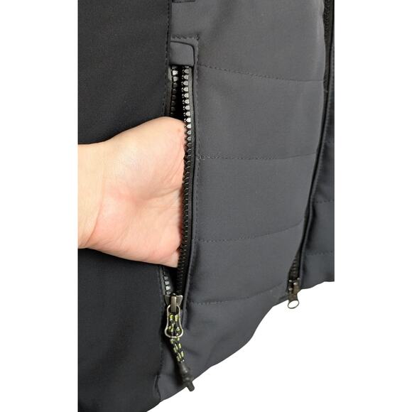 Sweaty Betty Method Ski Jacket XS Slate Gray Black White Insulated EUC - Picture 4 of 9